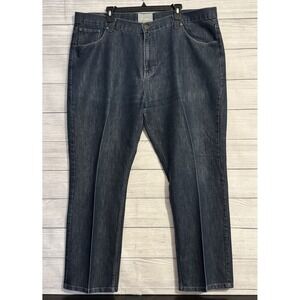 Colours By Alexander Julian Men's Jeans 46x30 Dark Wash Straight Creased